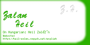 zalan heil business card